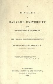 Tapa de A history of Harvard University
