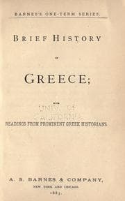 Tapa de Brief history of Greece