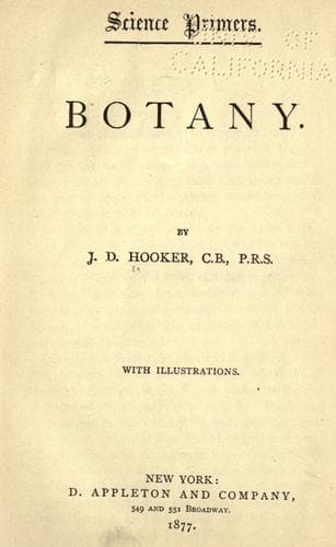 Tapa de Botany