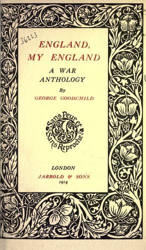 Tapa de England, my England