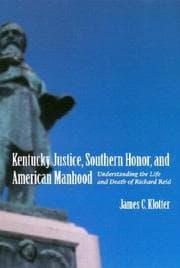 Tapa de Kentucky justice, southern honor, and American manhood