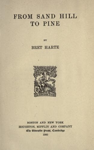 Tapa de From sand hill to pine