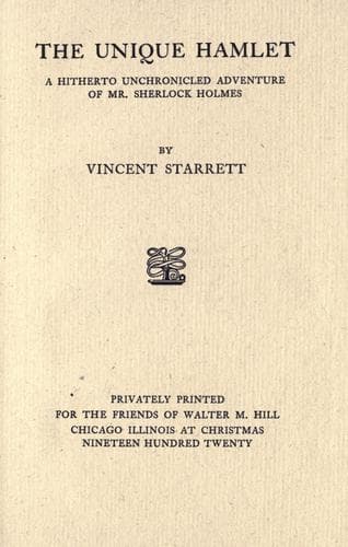 Tapa de The unique Hamlet