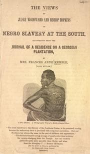 Tapa de The views of Judge Woodward and Bishop Hopkins on negro slavery at the South