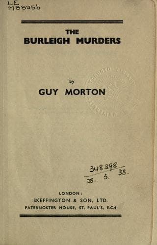 Tapa de The Burleigh murders.