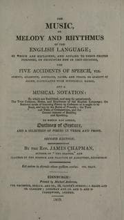 Tapa de The music, or melody and rhythmus of the English language