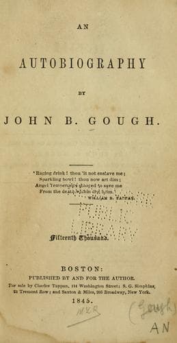 Tapa de An autobiography