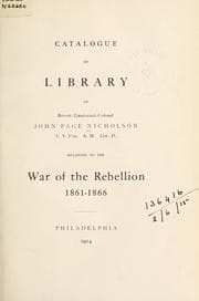 Tapa de Catalogue of library of Brevet Lieutenant-Colonel John Page Nicholson ..