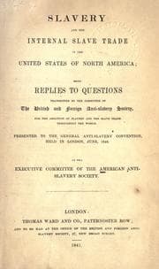 Tapa de Slavery and the internal slave trade in the United States of North America