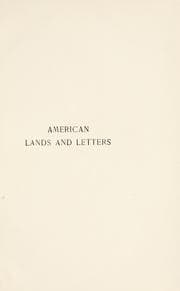 Tapa de American lands and letters