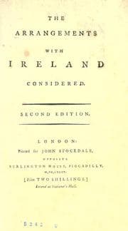 Tapa de The arrangements with Ireland considered