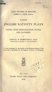 Tapa de English nativity plays