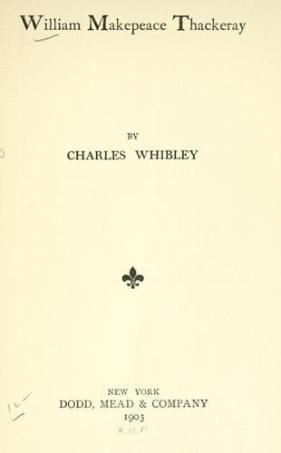 Tapa de William Makepeace Thackeray