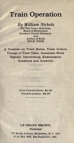 Tapa de Train operation