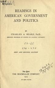 Tapa de Readings in American government and politics