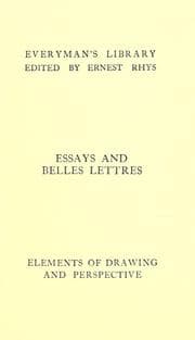 Tapa de The elements of drawing & the elements of perspective
