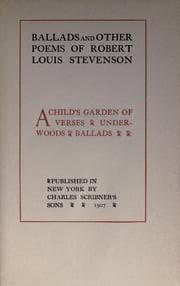 Tapa de A child's garden of verses ; Underwoods ; Ballads