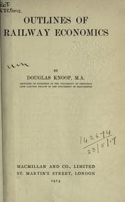 Tapa de Outlines of railway economics