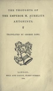 Tapa de The thoughts of the Emperor M. Aurelius Antonius