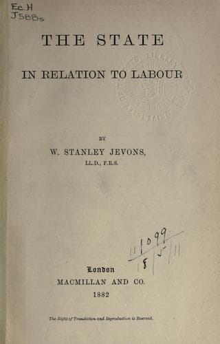Tapa de The State in relation to labour.
