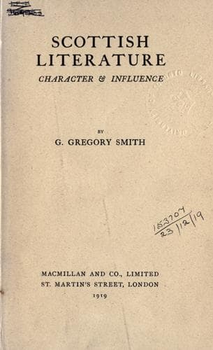 Tapa de Scottish literature, character & influence.