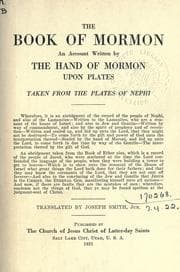 Tapa de The book of Mormon