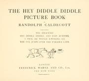 Tapa de The Hey diddle diddle picture book