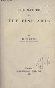 Tapa de The nature of the fine arts