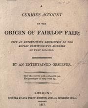 Tapa de A curious account of the origin of Fairlop Fair