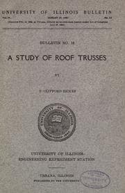 Tapa de A study of roof trusses