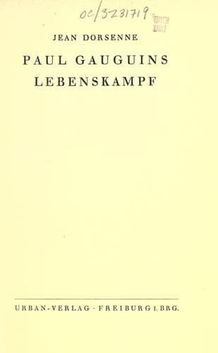 Tapa de Paul Gauguins Lebenskampf