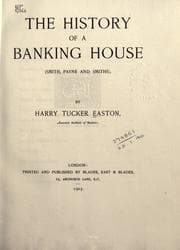 Tapa de The history of a banking house