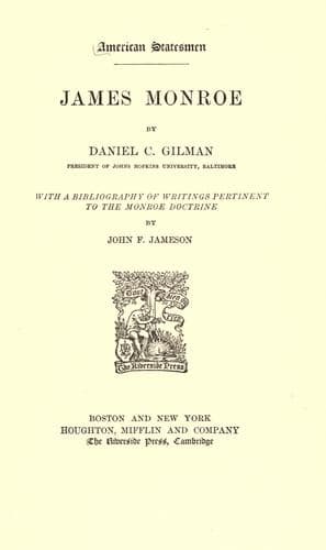 Tapa de James Monroe