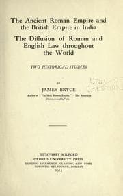 Tapa de The ancient Roman empire and the British empire in India