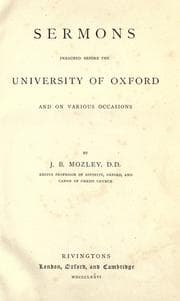 Tapa de Sermons preached before the University of Oxford and on various occaisions