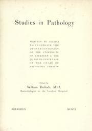 Tapa de Studies in pathology