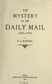 Tapa de The mystery of the Daily mail, 1896-1921