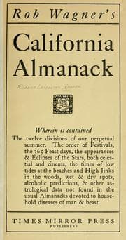 Tapa de Rob Wagner's California almanack