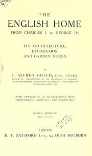Tapa de The English home, from Charles I. to George IV