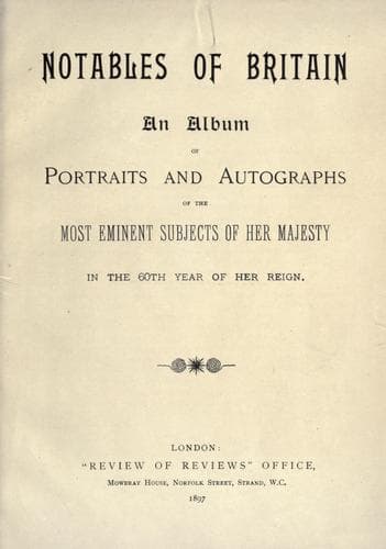 Tapa de Notables of Britain