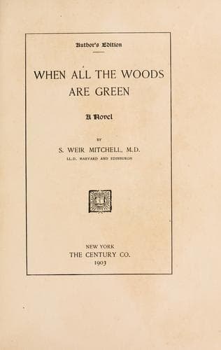 Tapa de When all the woods are green