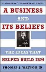 Tapa de A business and its beliefs