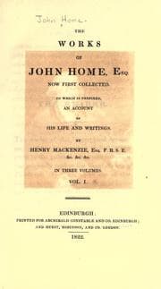 Tapa de The works of John Home, esq