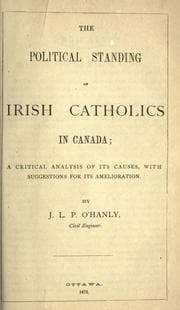 Tapa de The political standing of Irish Catholics in Canada