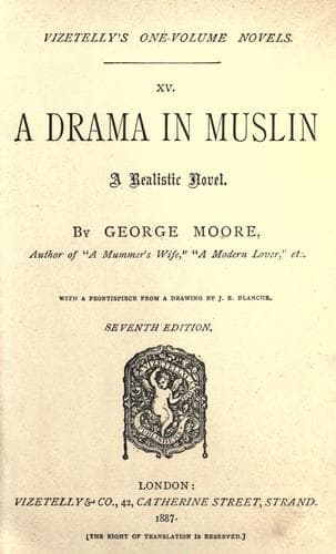 Tapa de A drama in muslin