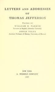 Tapa de Letters and addresses of Thomas Jefferson