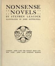 Tapa de Nonsense novels