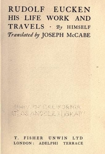 Tapa de Rudolf Eucken