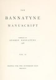 Tapa de The Bannatyne manuscript