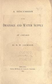 Tapa de A discussion of the drainage and water supply of Chicago